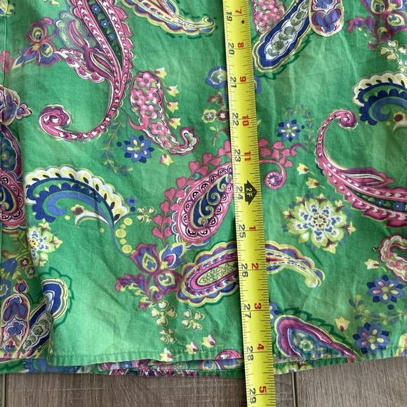Ralph Lauren Green Paisley Casual Shirt - Picture 4 of 4